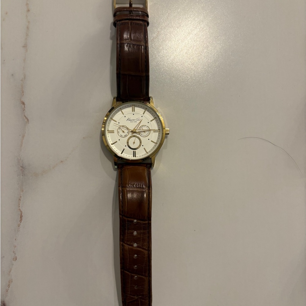 Kenneth Cole Gold and Brown Men's Watch